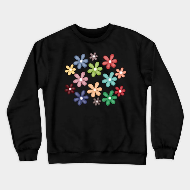 Colorful flowers Crewneck Sweatshirt by mugsandfancything